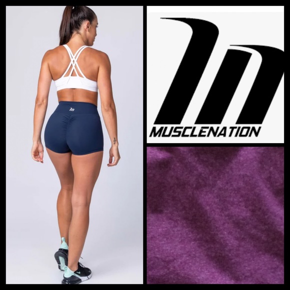 NWOT Muscle Nation Signature Scrunch Booty Shorts - Picture 4 of 9